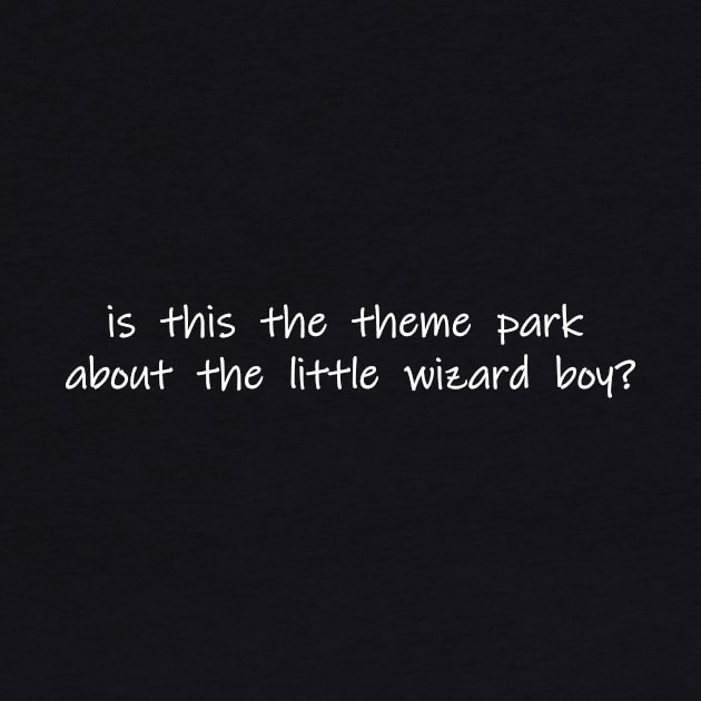 is this the theme park about the little wizard boy by NotComplainingJustAsking